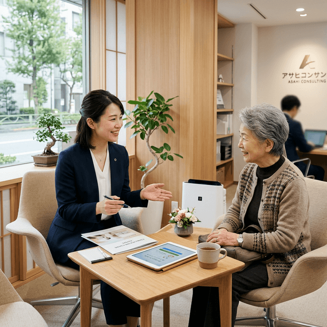 書類を丁寧に受け取る手元のクローズアップ